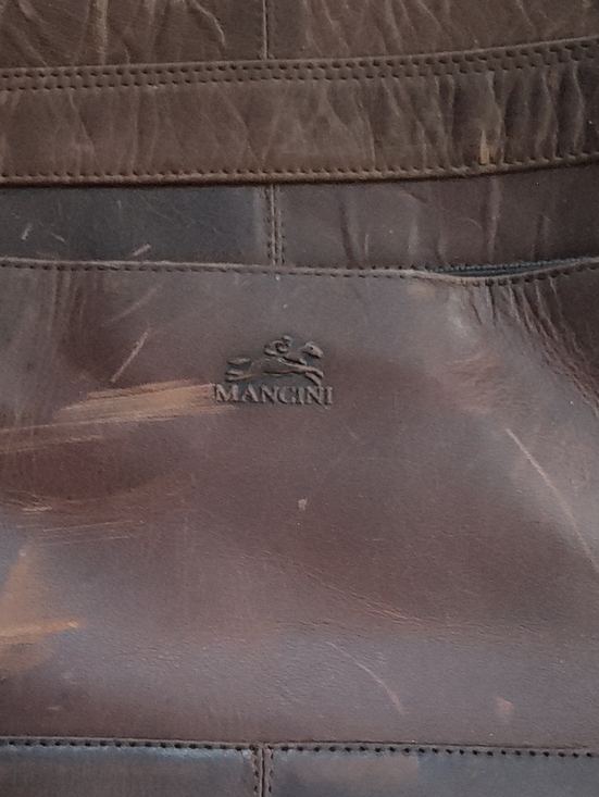 Other - Mancini Brown Leather Bag